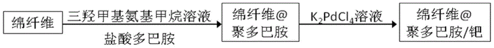 Preparation method and application of a kind of fibrous catalyst