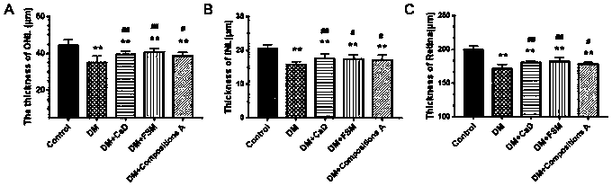 Medical composition based on Fushiming capsules and application of medical composition to treatment of diabetic eye diseases