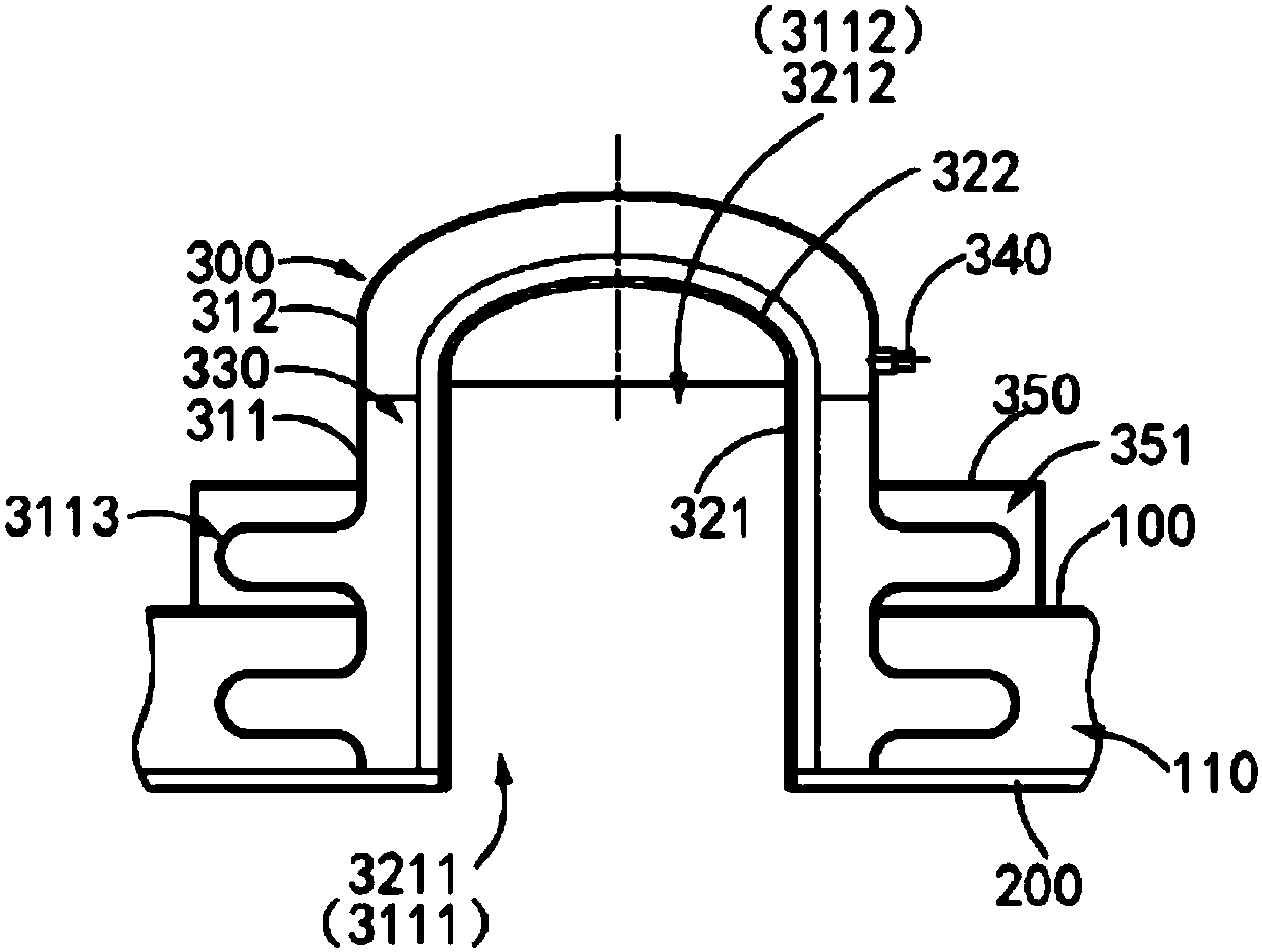 Manhole device and vacuum heat insulation low-temperature storage tank with manhole device