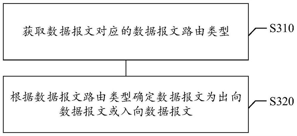 Data message forwarding method and device, storage medium and electronic equipment