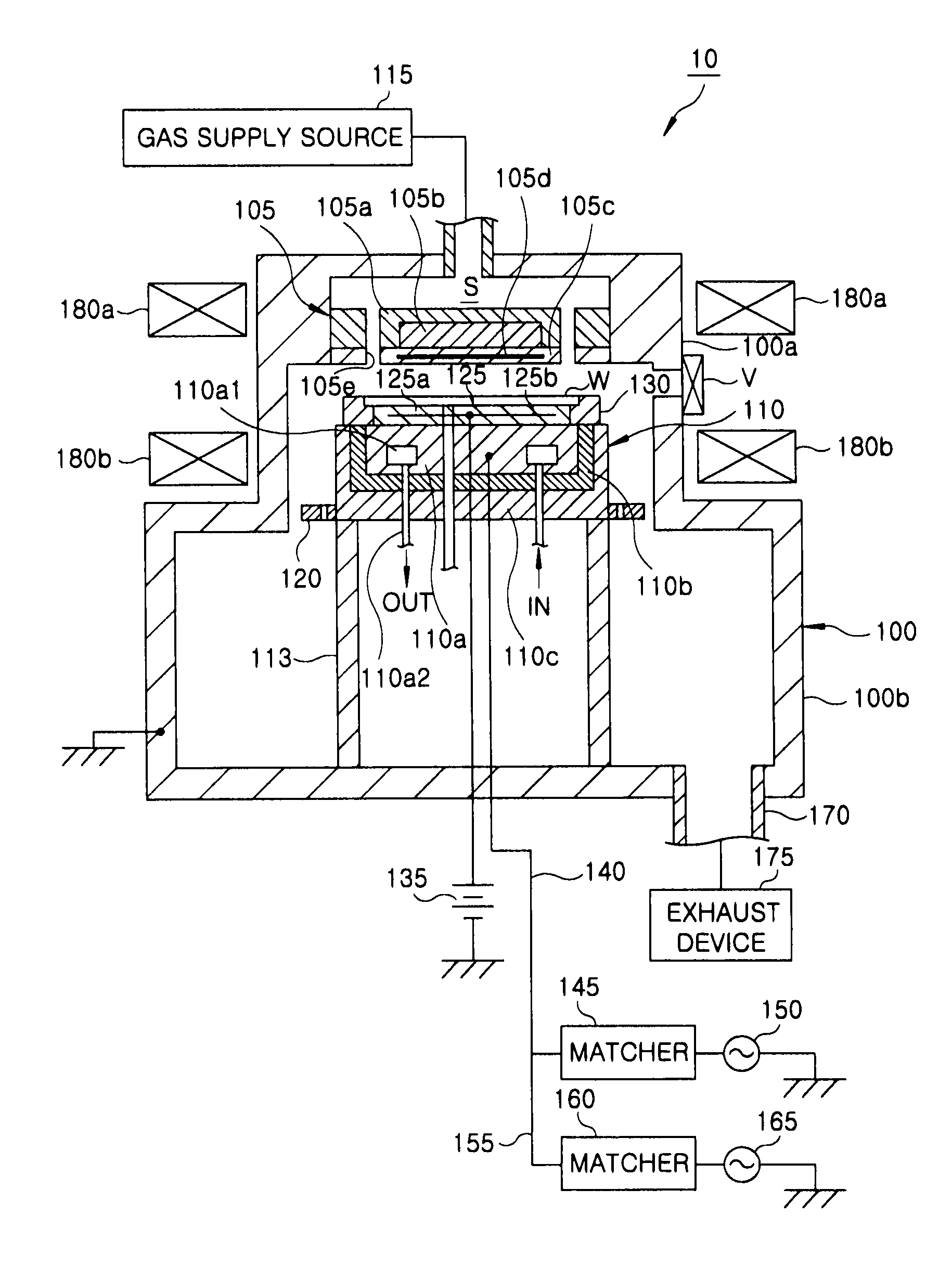 Plasma processing apparatus and electrode for same