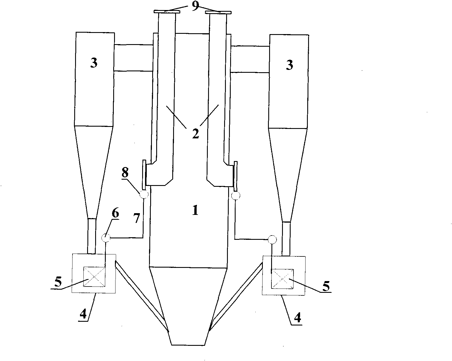 Compound furnace profile circulating fluidized bed boiler