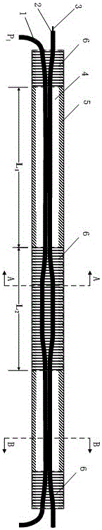 Side-by-side side-pump coupler and preparation method thereof