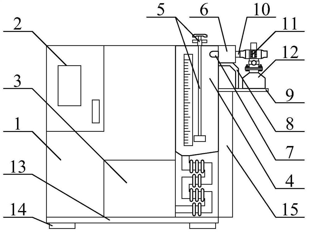 Multifunctional automatic water adding device for high-low temperature damp-heat test chamber