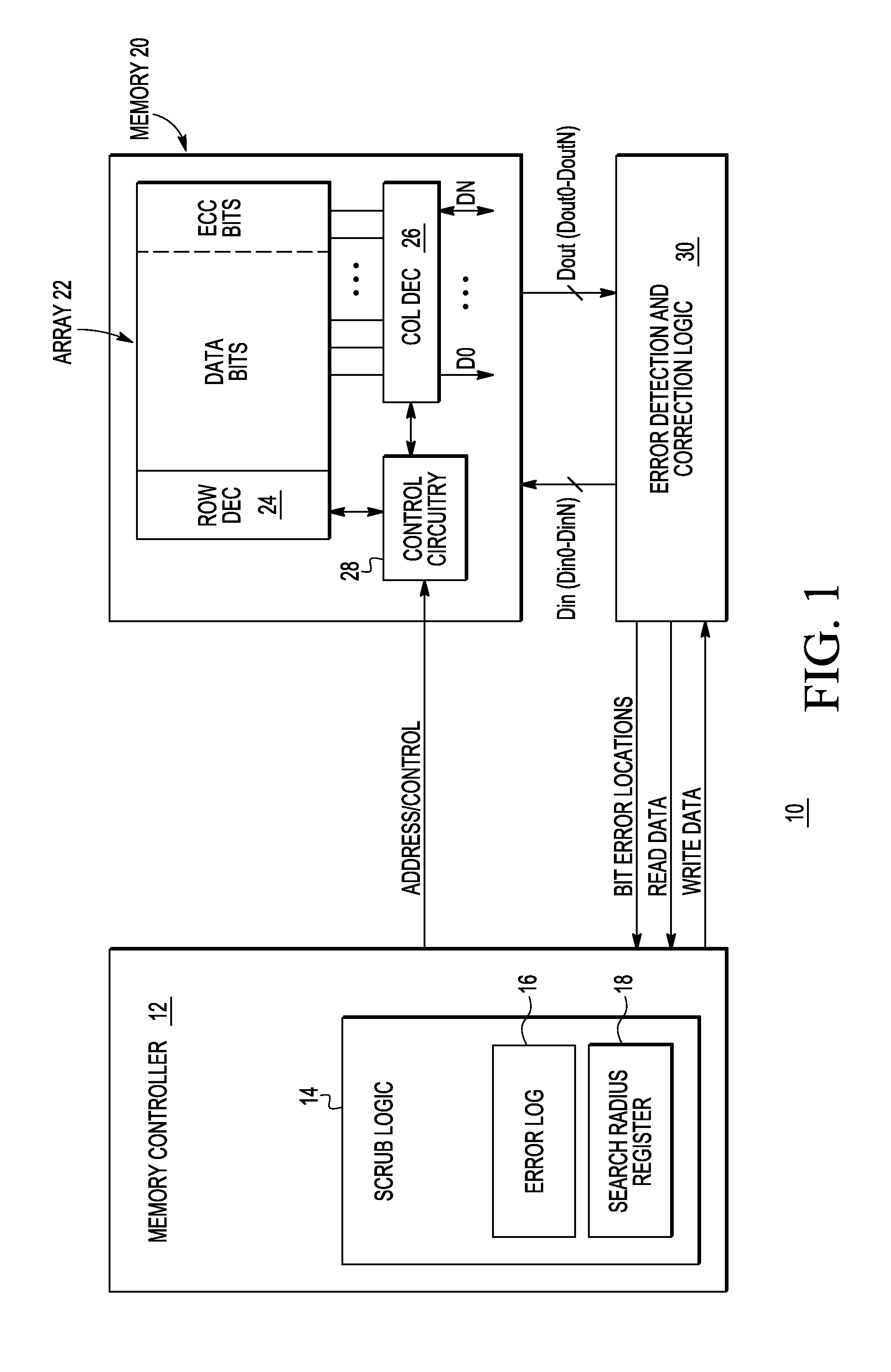 Soft error detection in a memory system