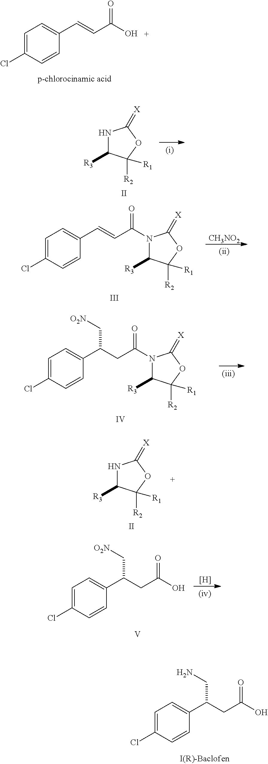 Method for preparing chiral baclofen