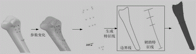 Characteristic parameter based bone fracture plate serial design method