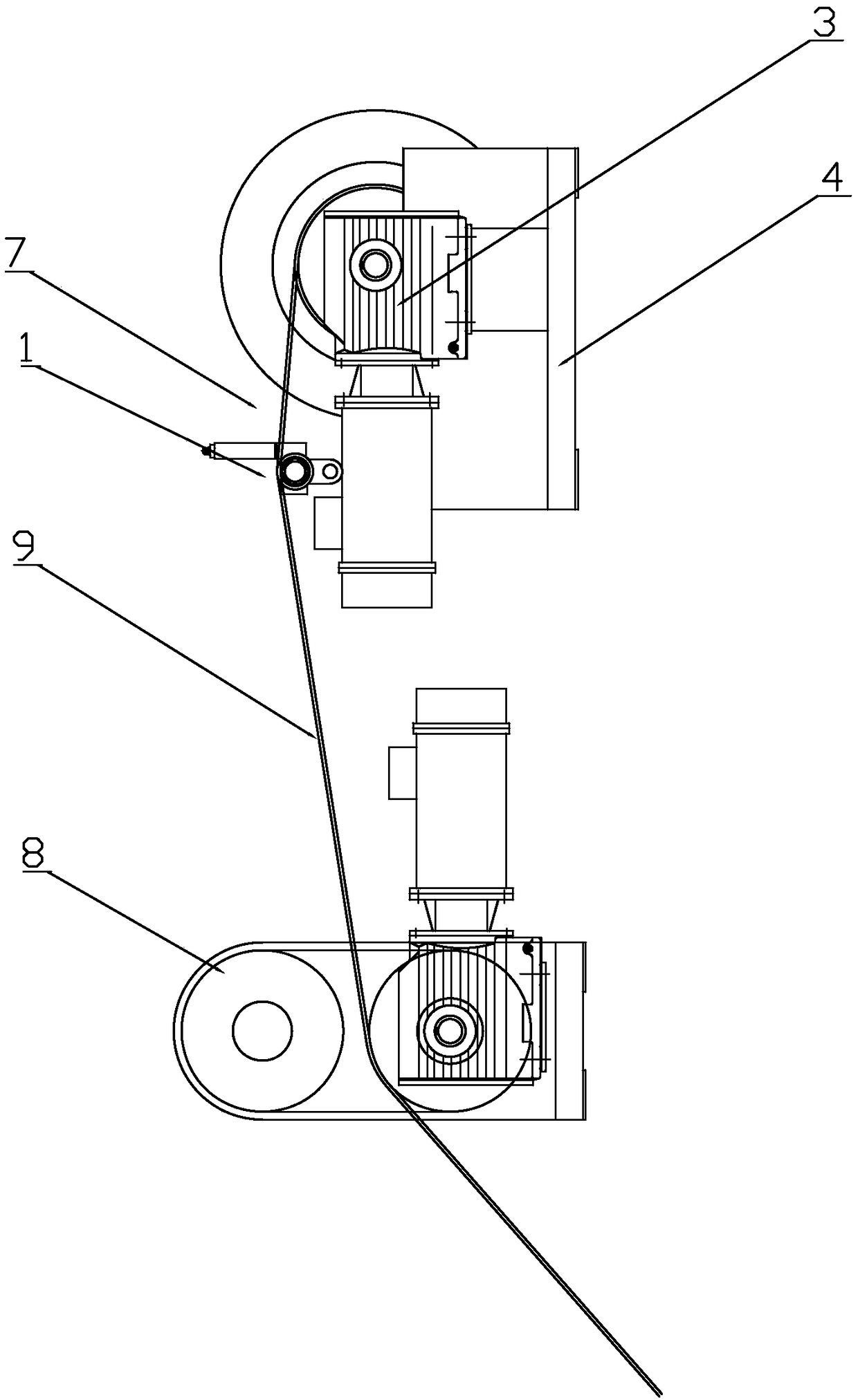 Cable storage winch capable of achieving accurate regulation of cable winding tension