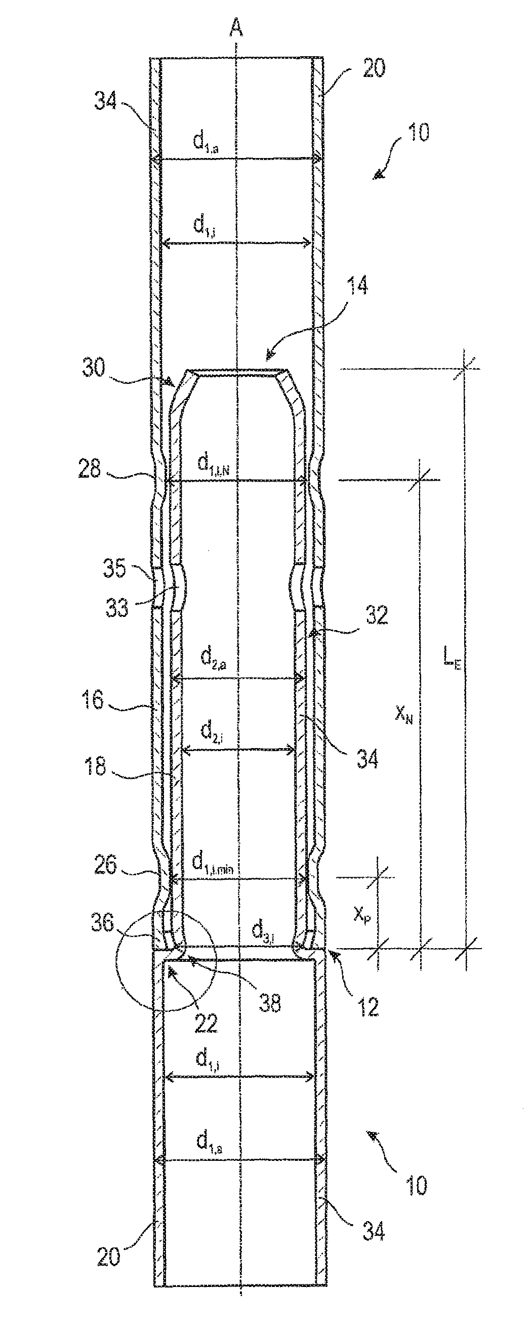 Scaffolding pipe of a structural scaffolding system and scaffolding element