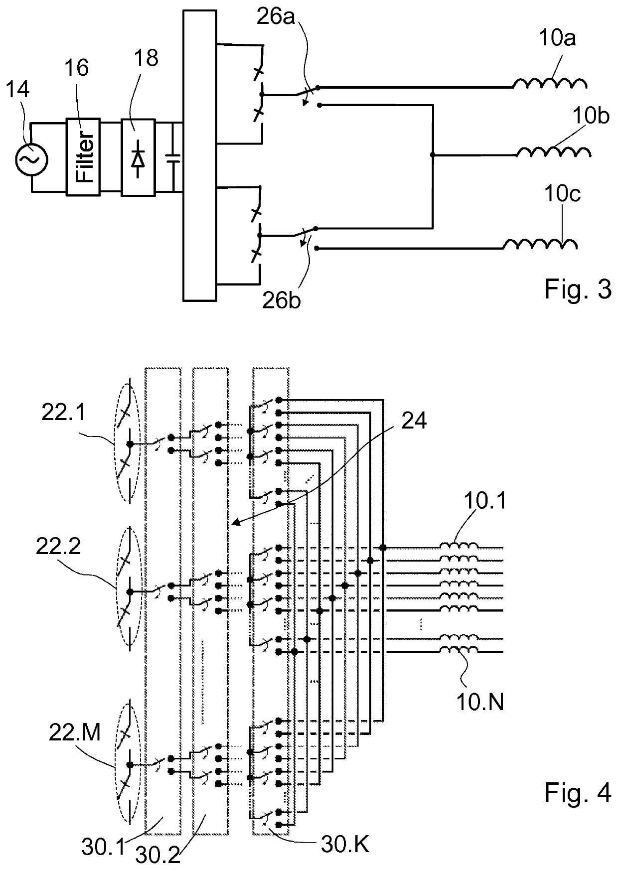 Cook top comprising at least two heating elements and a power electronics arrangement