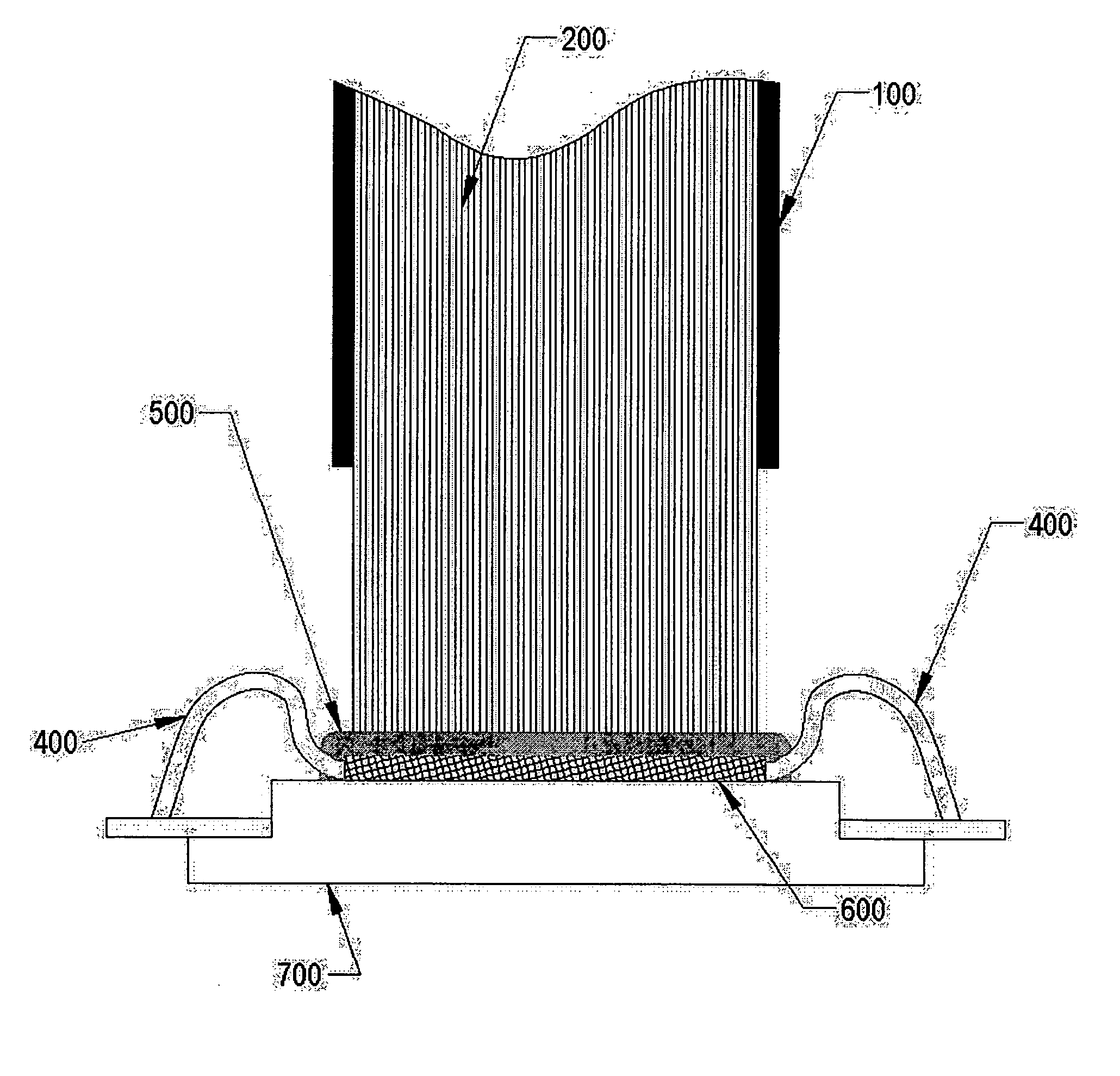 Compact, high efficiency, high power solid state light source using a solid state light-emitting device