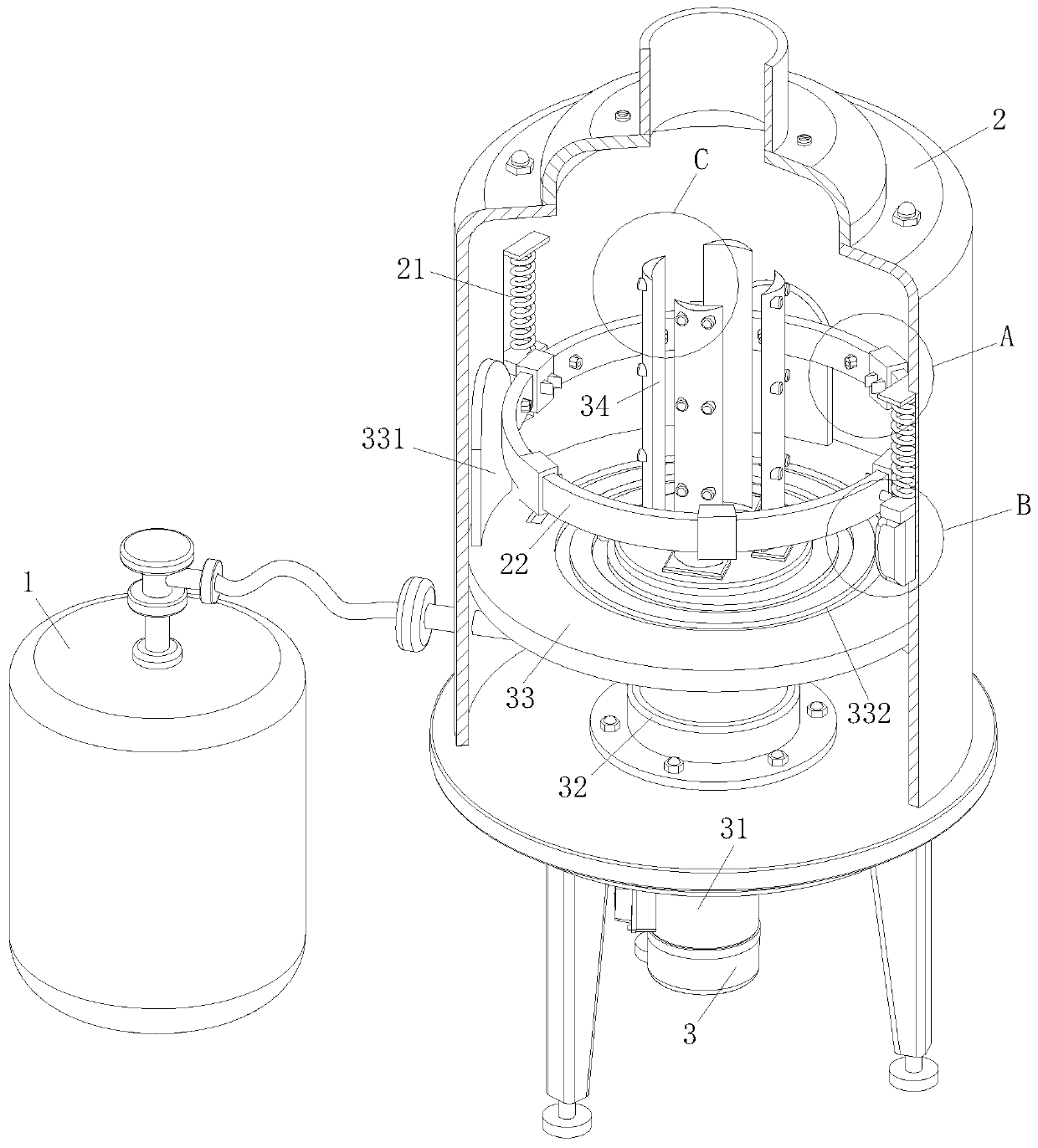 Microorganism fermentation jar