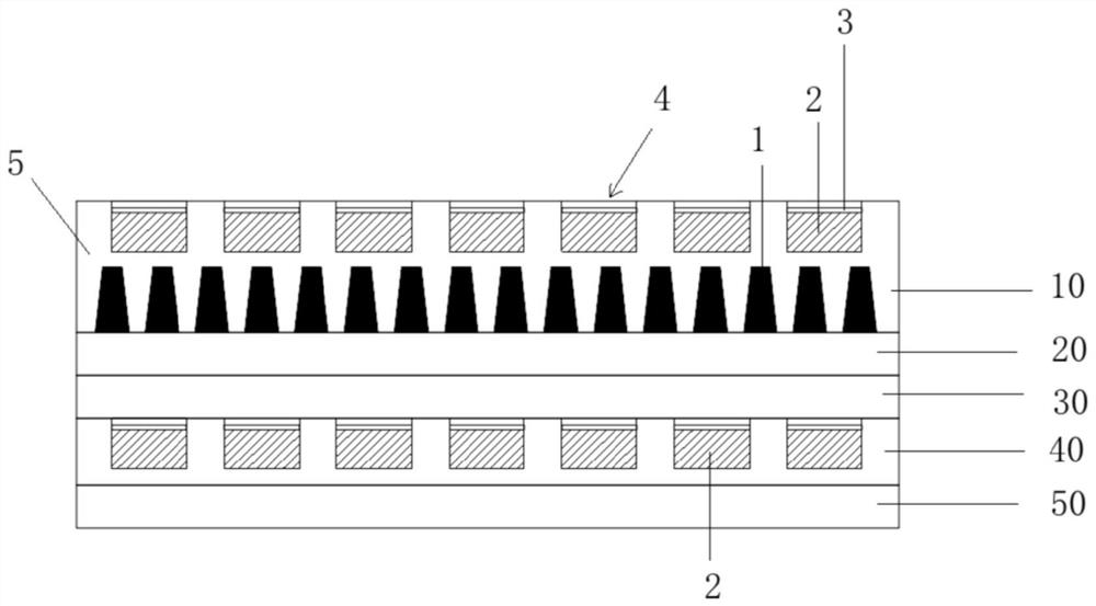 Touch screen integrated with anti-peeping function and production process thereof