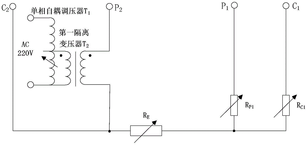 Metering performance calibrator for large grounding system ground resistance tester