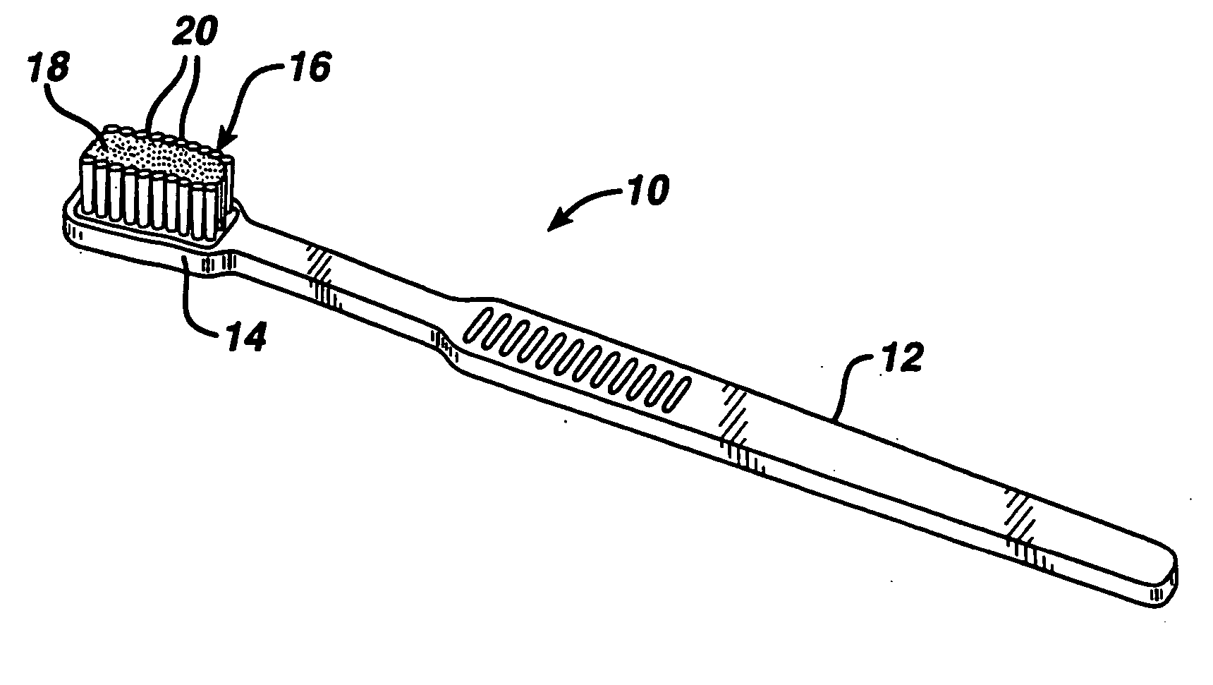 Gum massaging oral brush