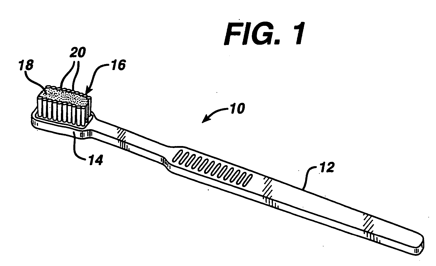 Gum massaging oral brush