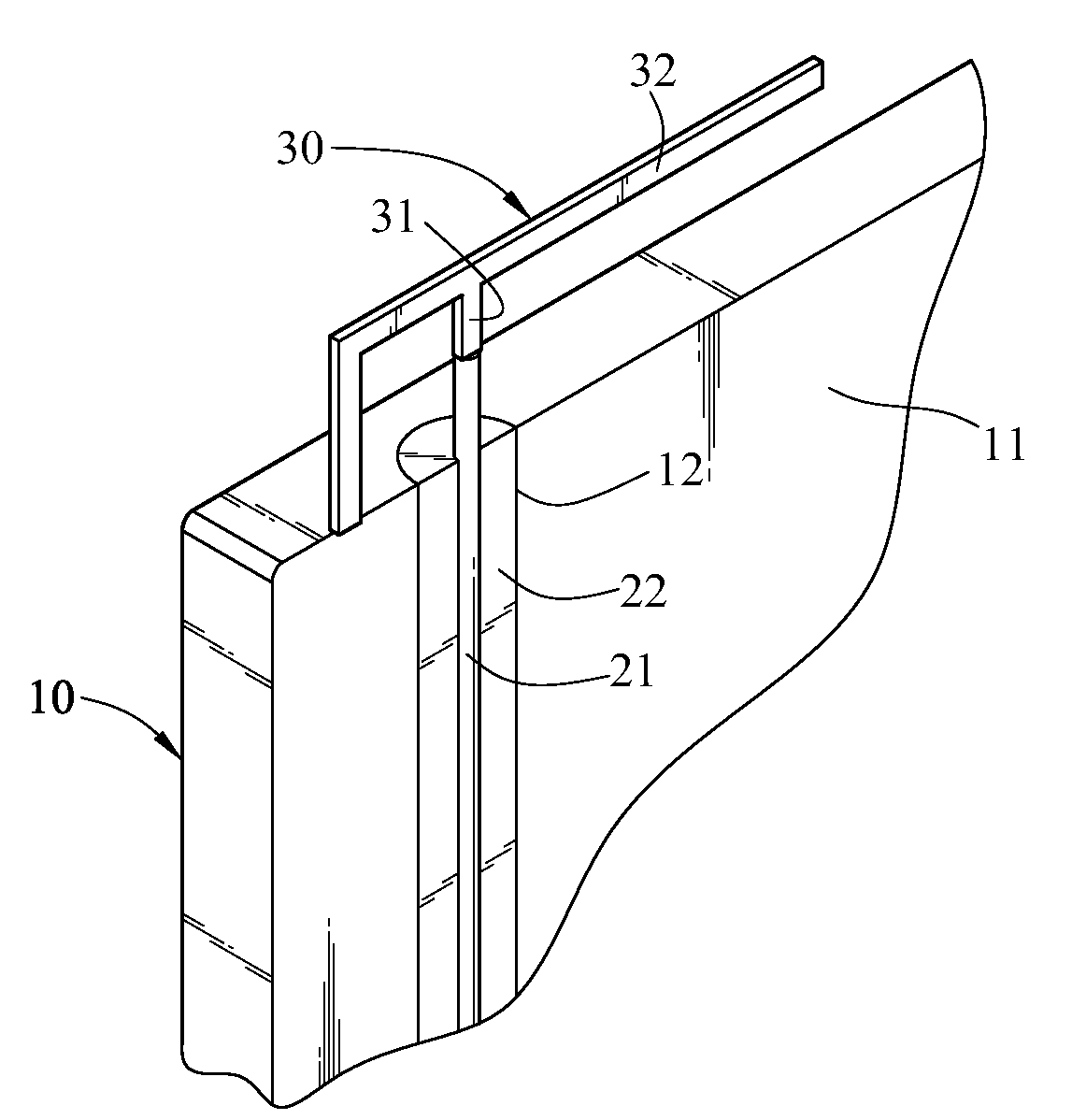 Case having signal transmission line