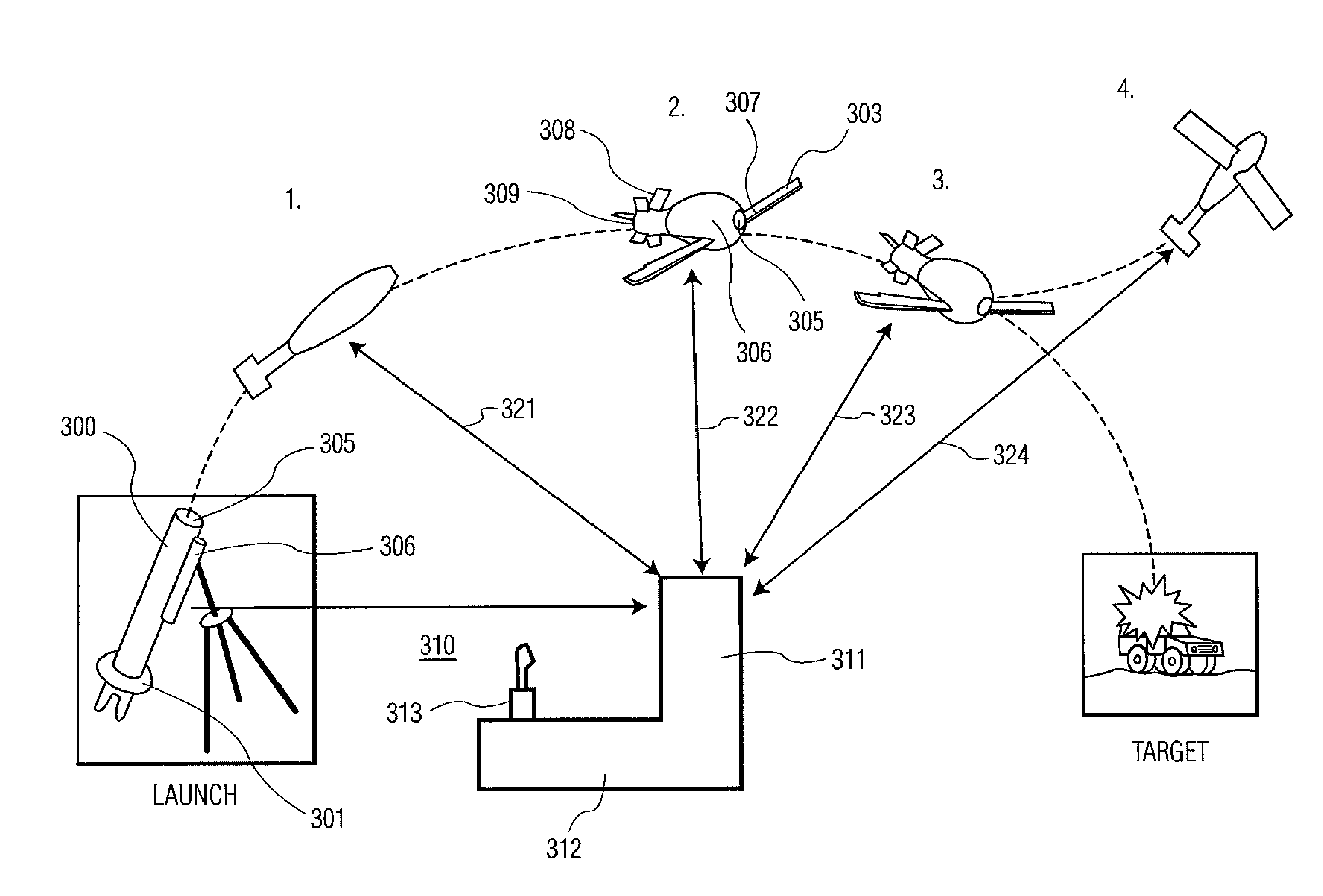 Gun launched hybrid projectile