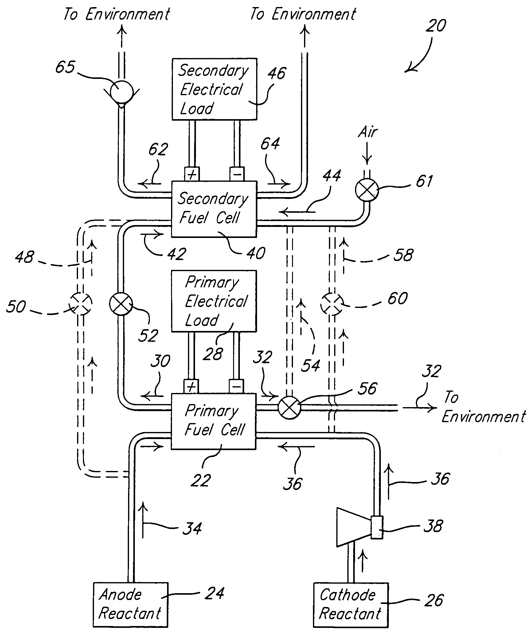 Fuel cell H2 exhaust conversion