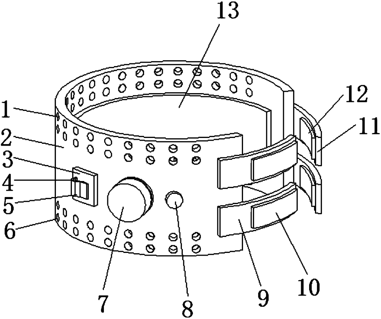 Novel dialysis tube positioning binding belt for nephrology department