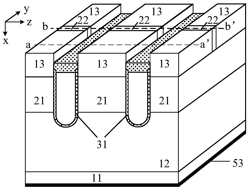 Trench VDMOS device with integrated ESD protection and manufacturing method thereof