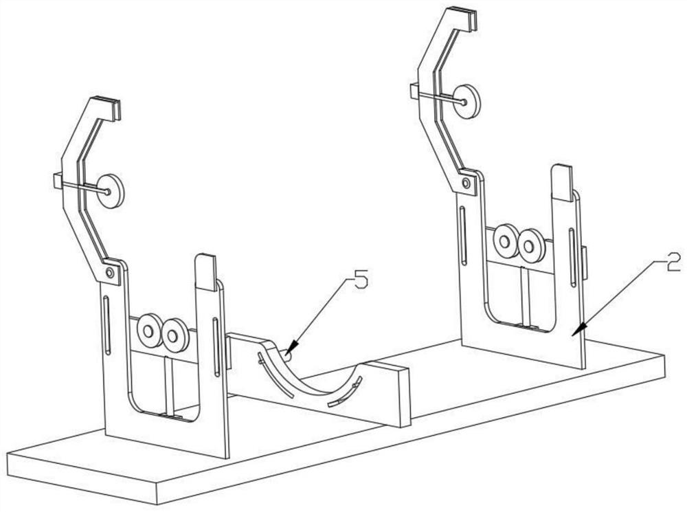 Five-point positioning-based shaft-sticking type motor installation test device