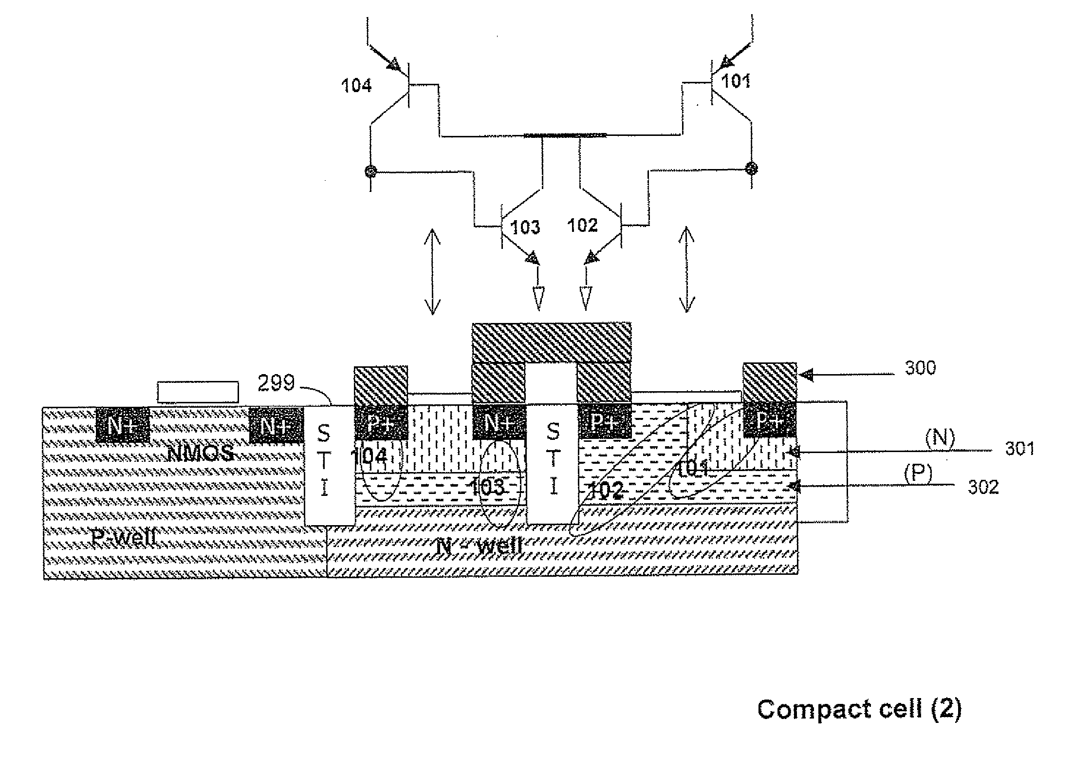 Four-transistor and five-transistor bjt-cmos asymmetric SRAM cells