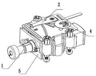 Temperature control switch for high-temperature household appliances