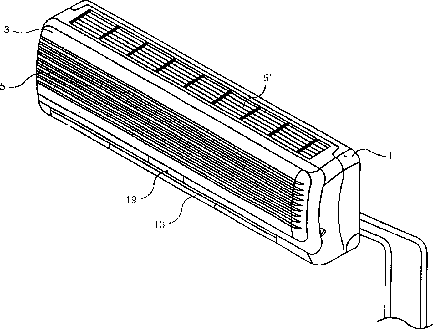 Control method for front panel driving of air conditioner