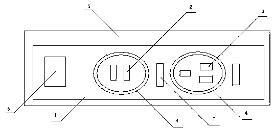 Multifunctional wall electric socket