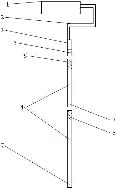 Roller brush with lengthened rods