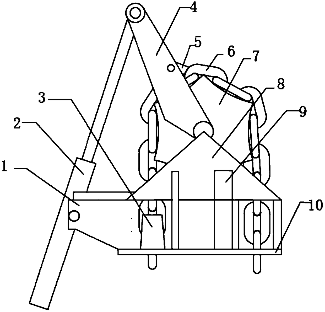 Multi-point mooring system anchor chain lifting unit and operating method thereof