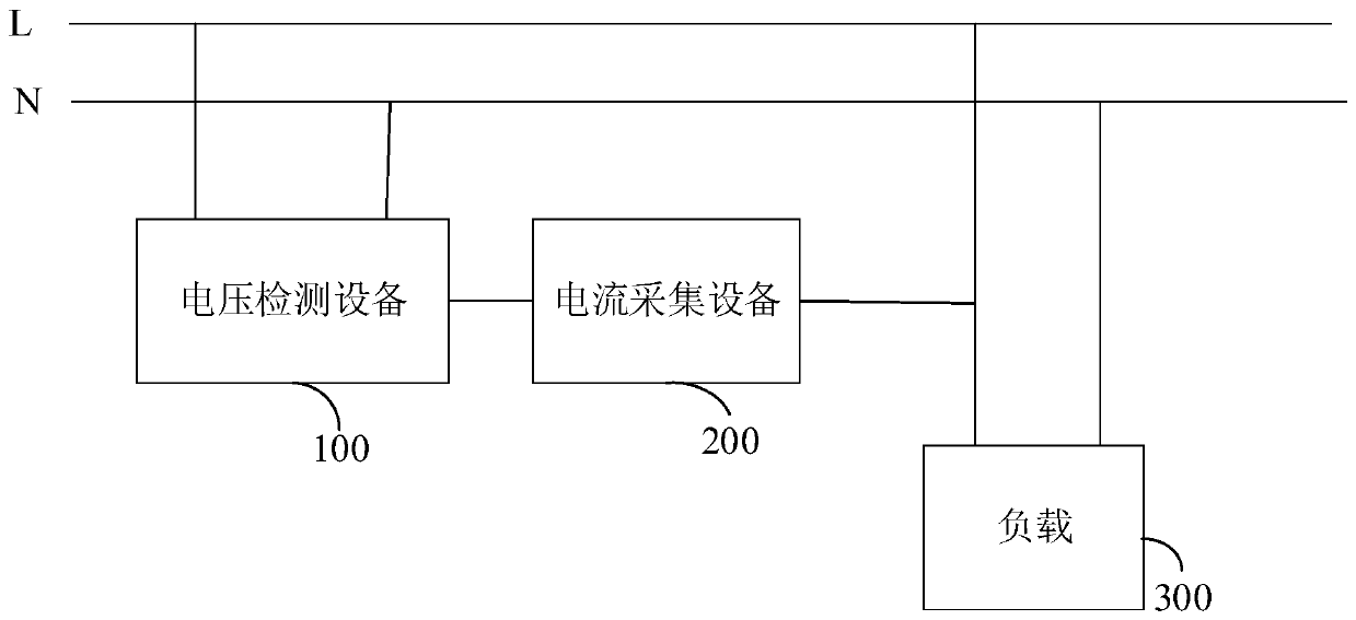 Single live wire electric energy metering apparatus