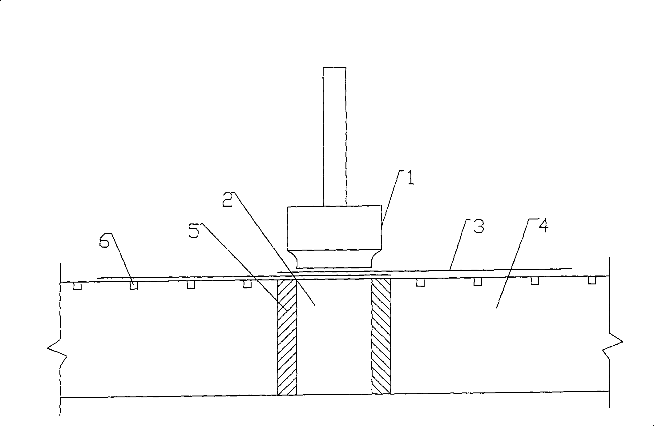 Plastic film welding device