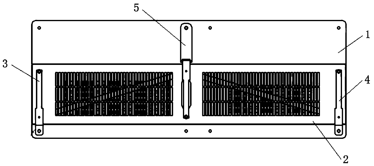 Suspension type air inlet filter cotton fixing structure and fixing method