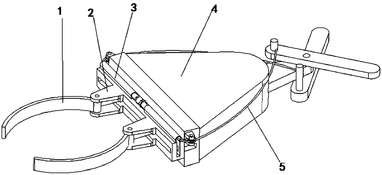 A lampshade clamping device for landscape decorative street lamp installation