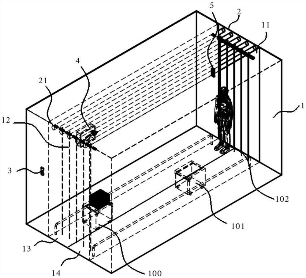 Detection channel and passing method