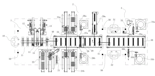 Assembling line of corridor LED (Light-Emitting Diode) light