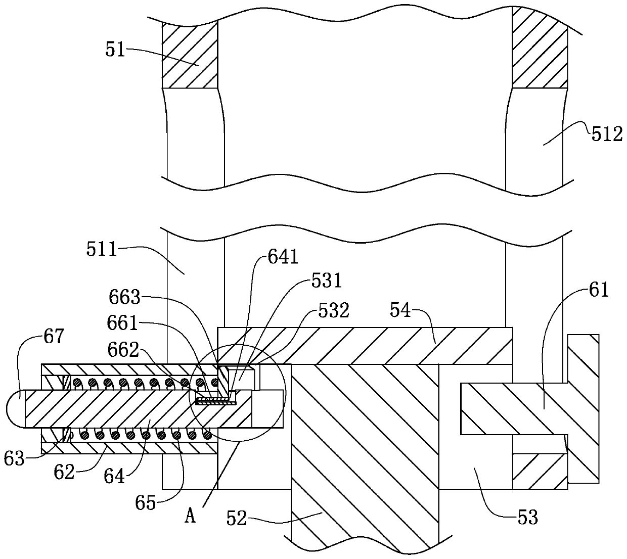 Pipe supporting opening corrector