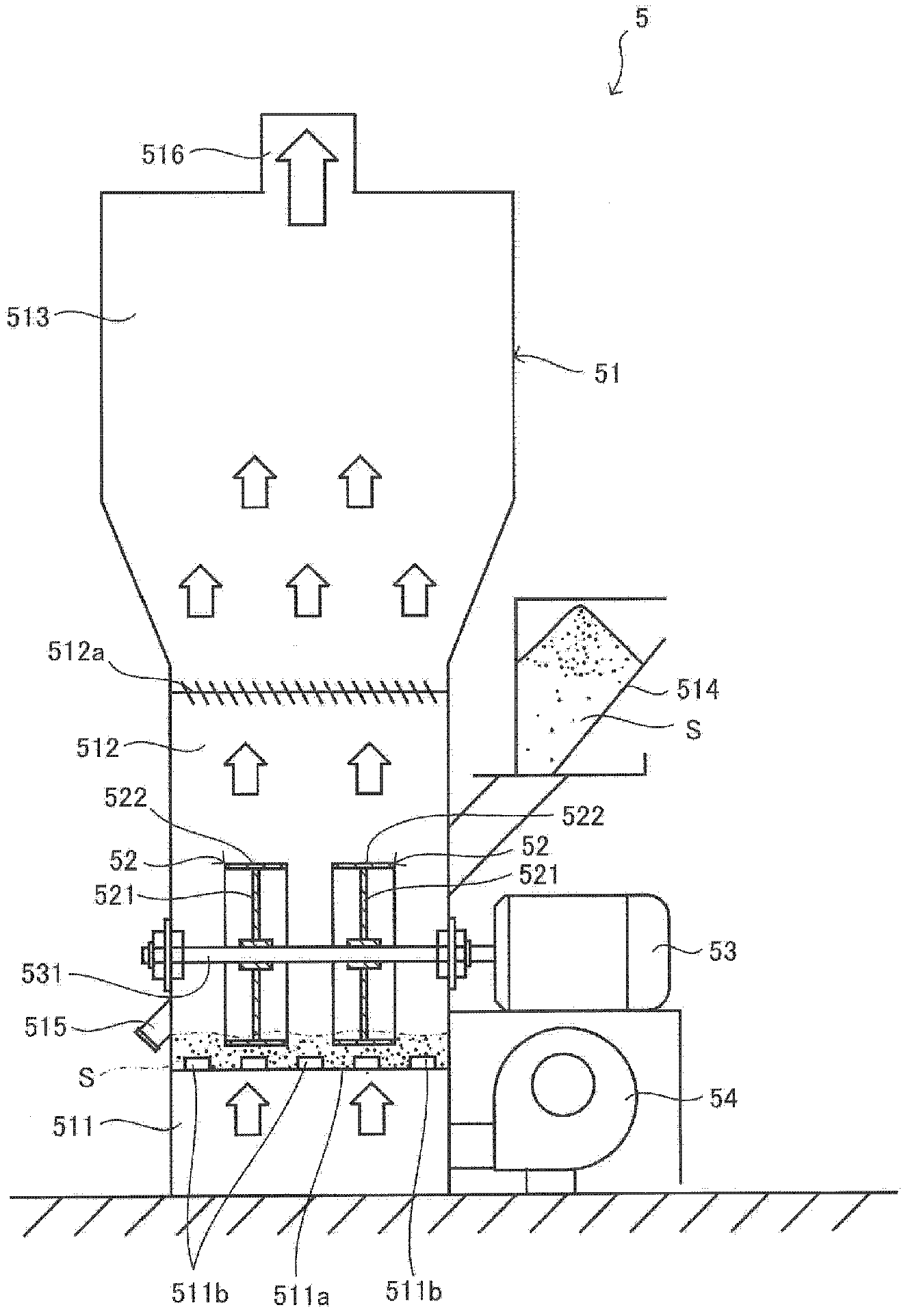 Reproducing method of molding sand