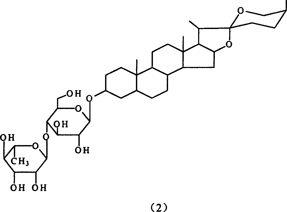 Radix asparagi steroid saponin extract and its preparing process and application