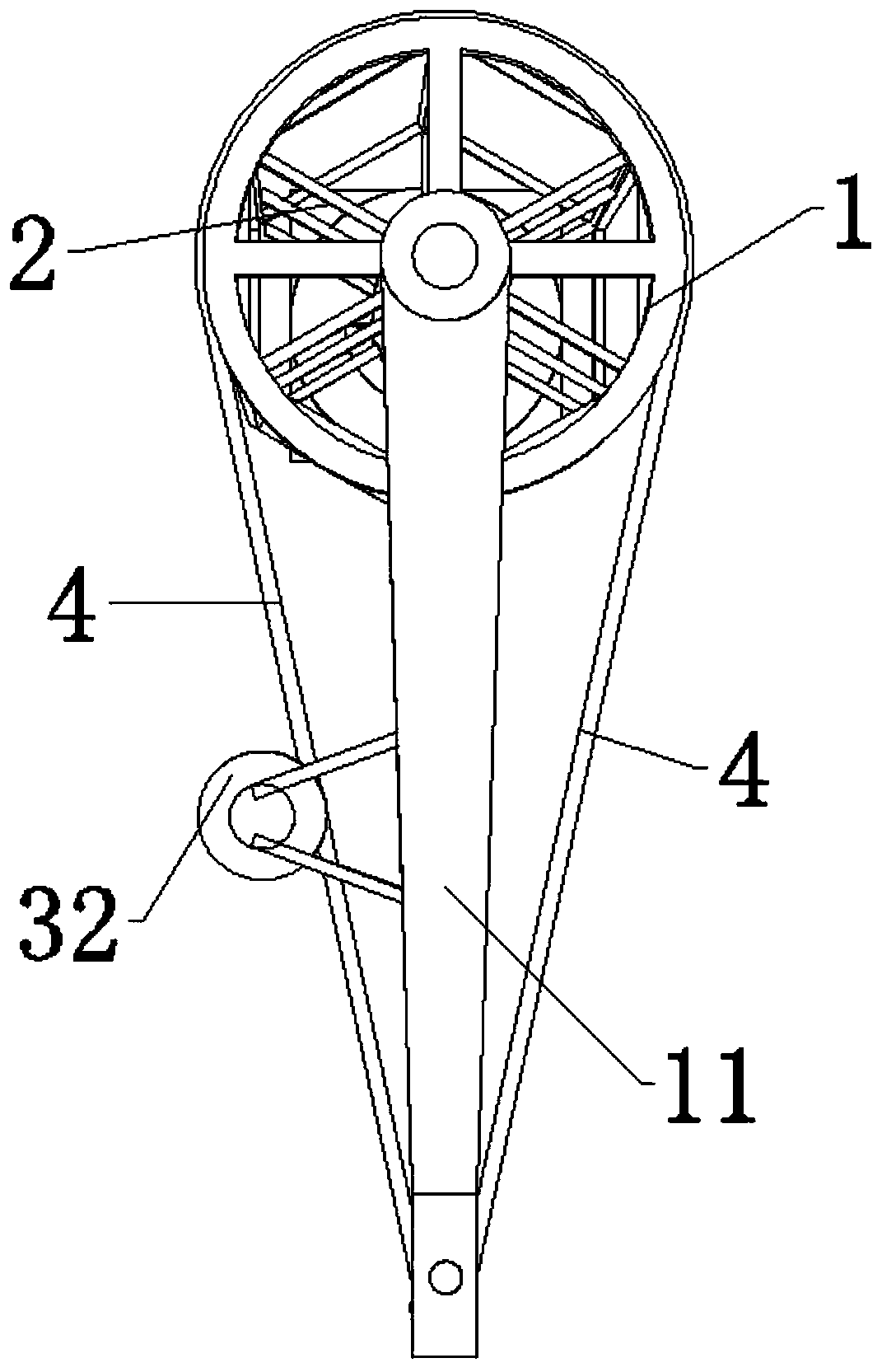 Automatic yarn separating device for spandex filaments