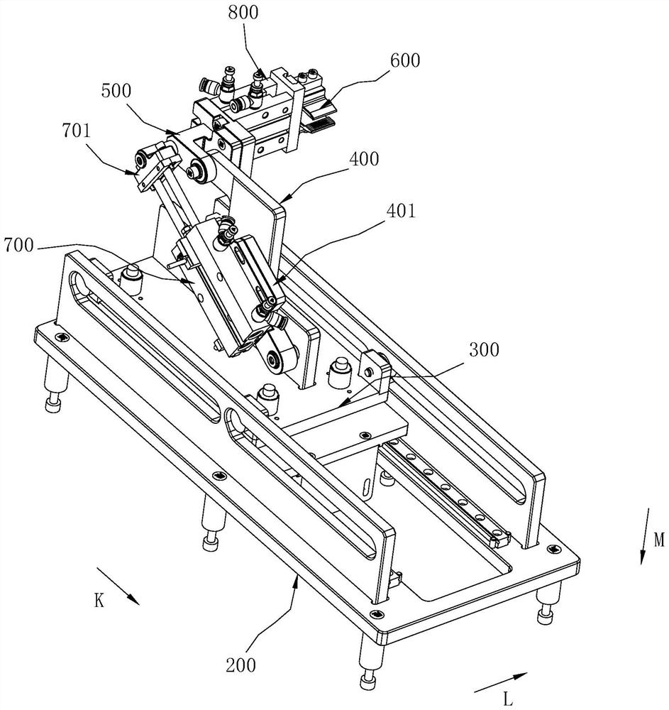 Stripping device for LOGO label, stripping method and automatic labeling machine