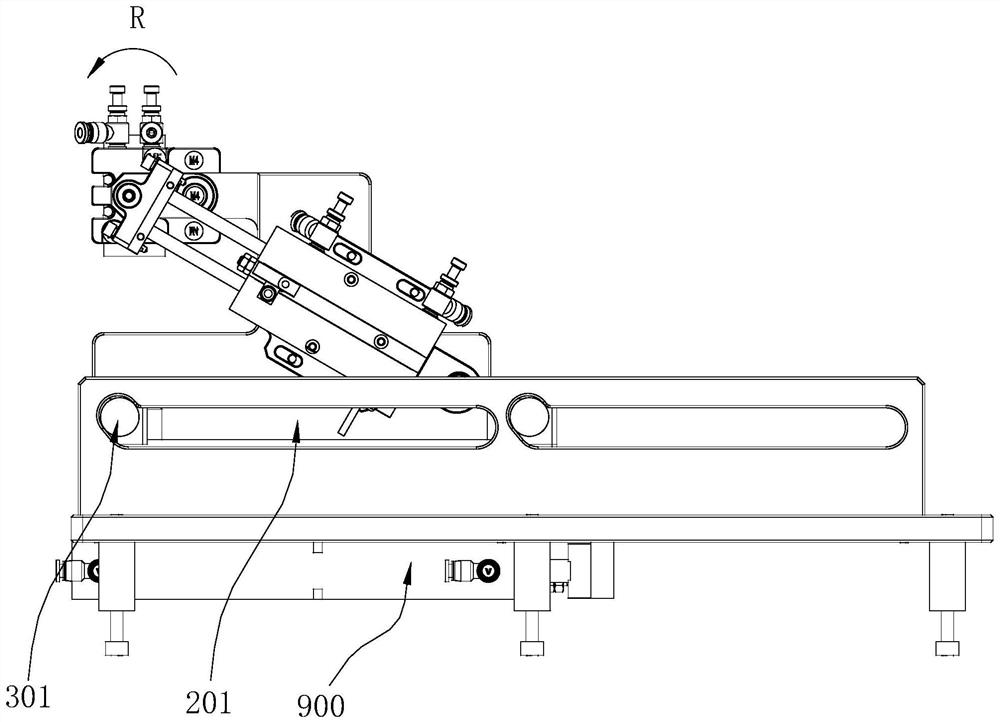 Stripping device for LOGO label, stripping method and automatic labeling machine