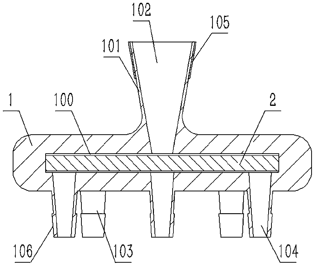 Circular liquid drop matrix preparation adaptor for multipurpose mammal embryo operation culture