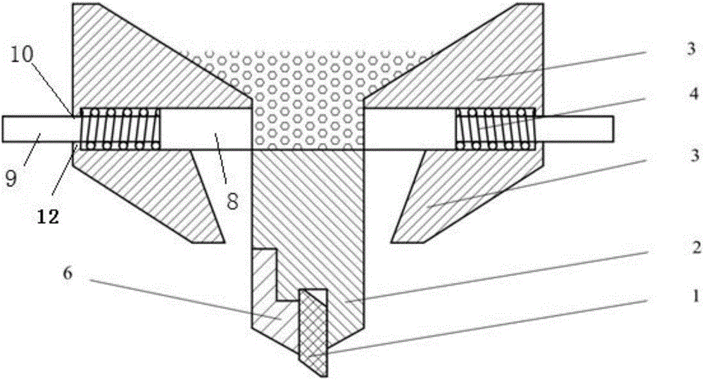 Selective laser melting single-knife two-way powder laying device and selective laser melting equipment