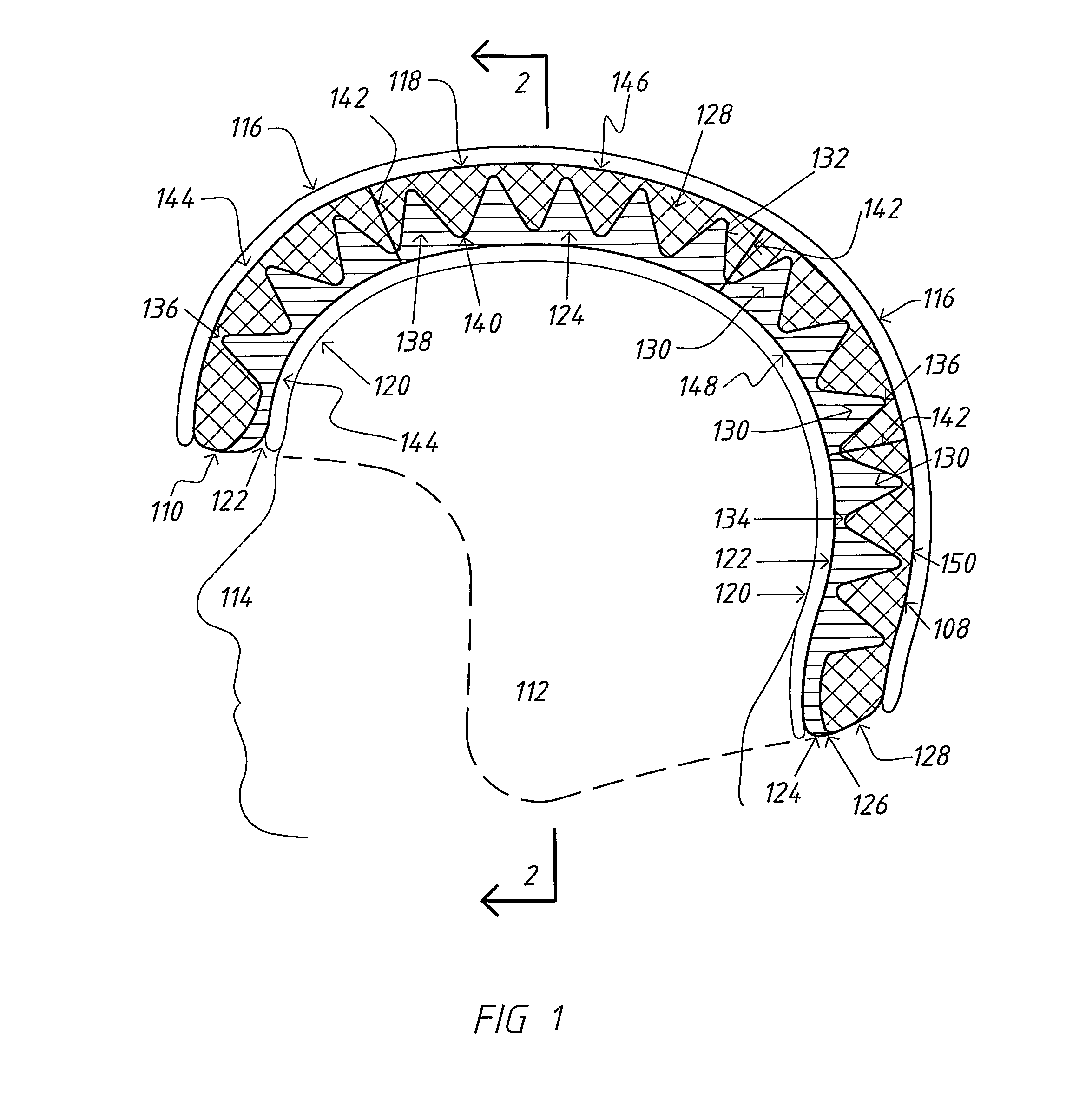 Compressible Liner for Impact Protection