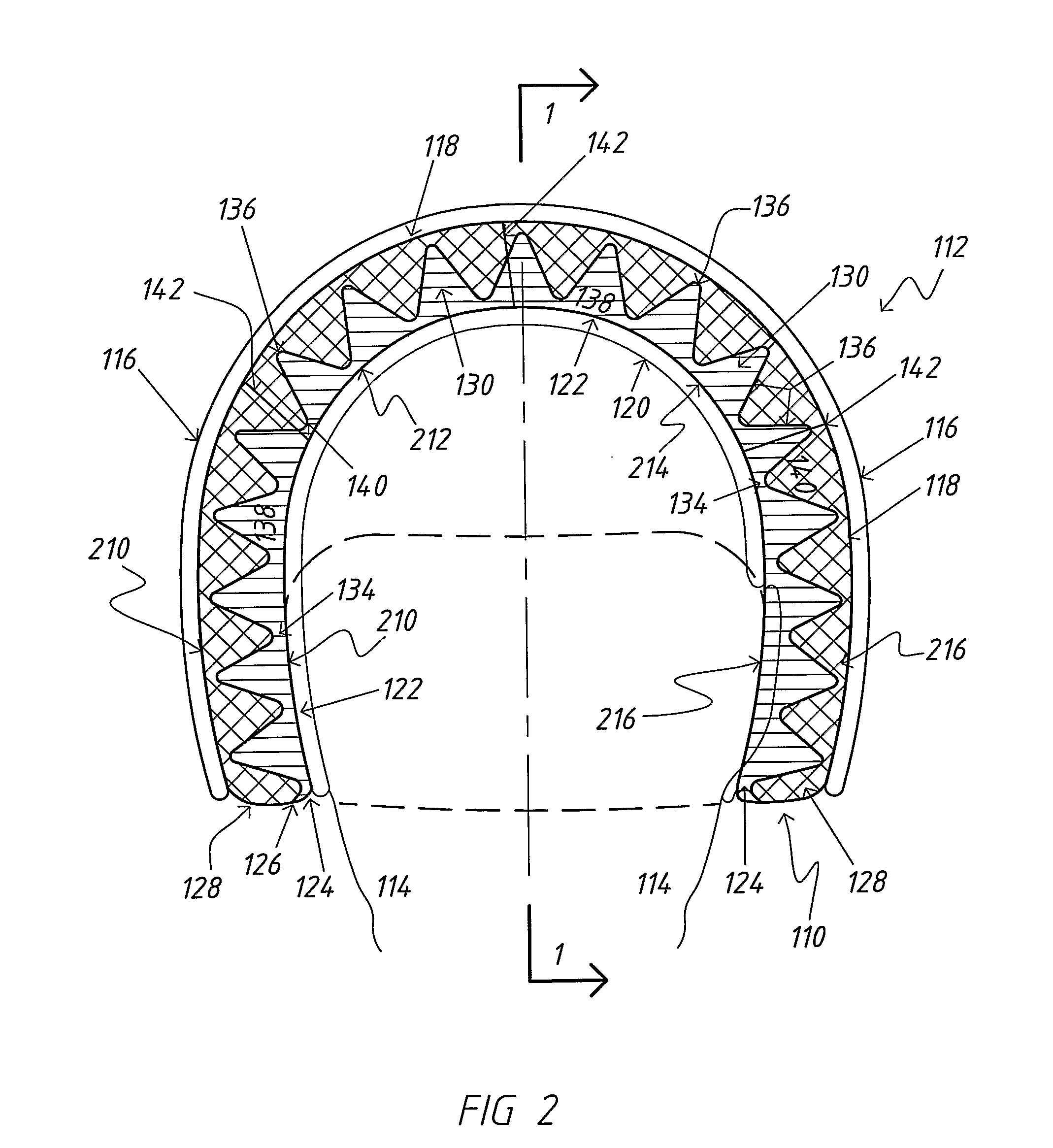 Compressible Liner for Impact Protection