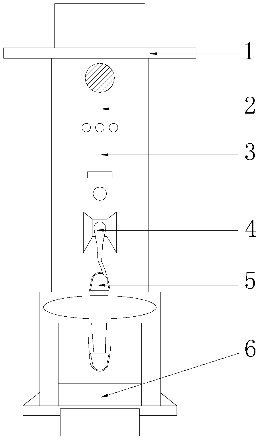 Novel anti-collision charging pile adopting principle of compressed airflow