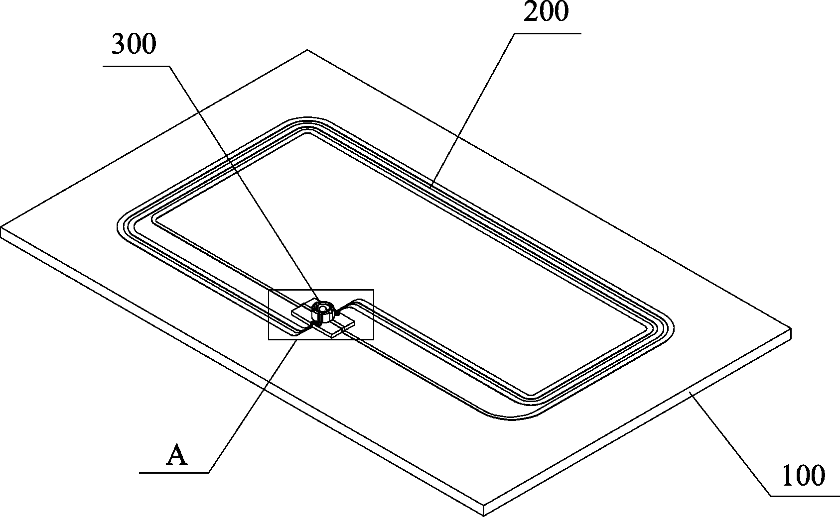 NFC (Near Field Communication) antenna assembly